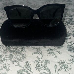 Gucci Black and Gold Sunglasses